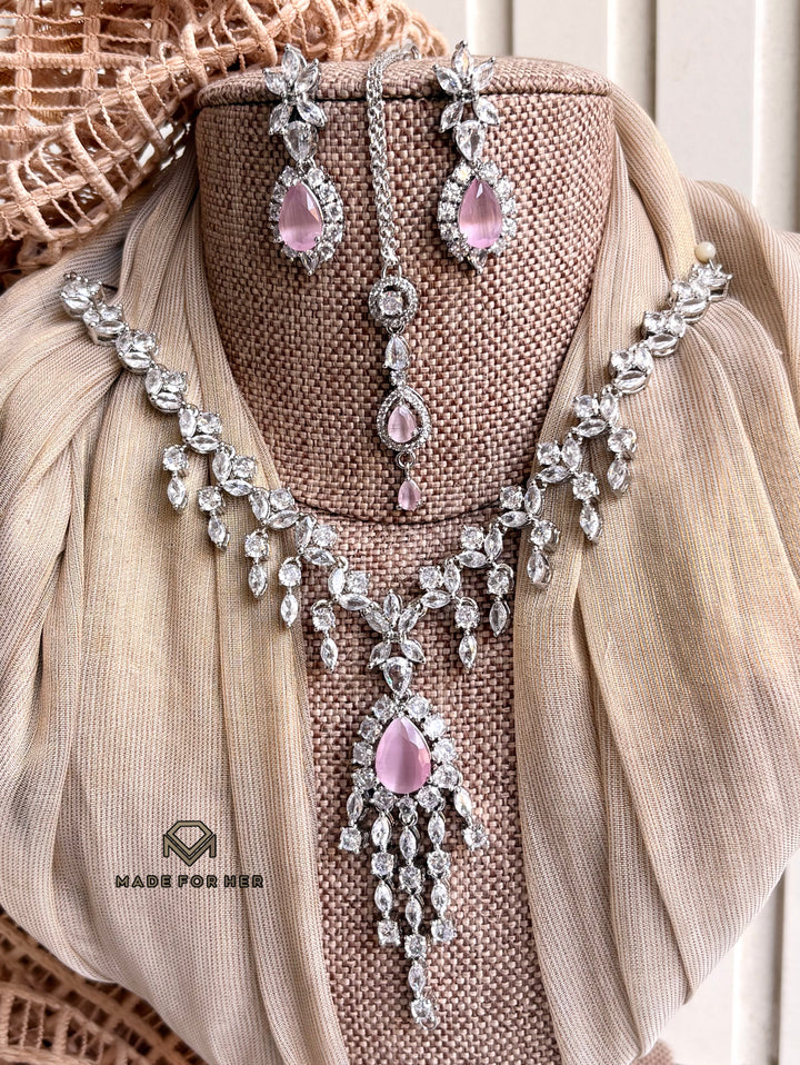Marielle Zircon Necklace Set - KFS1144