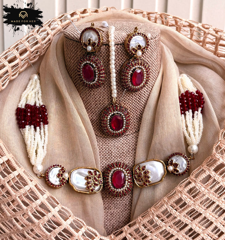 Elite Pearly Choker Set - KAHD1089