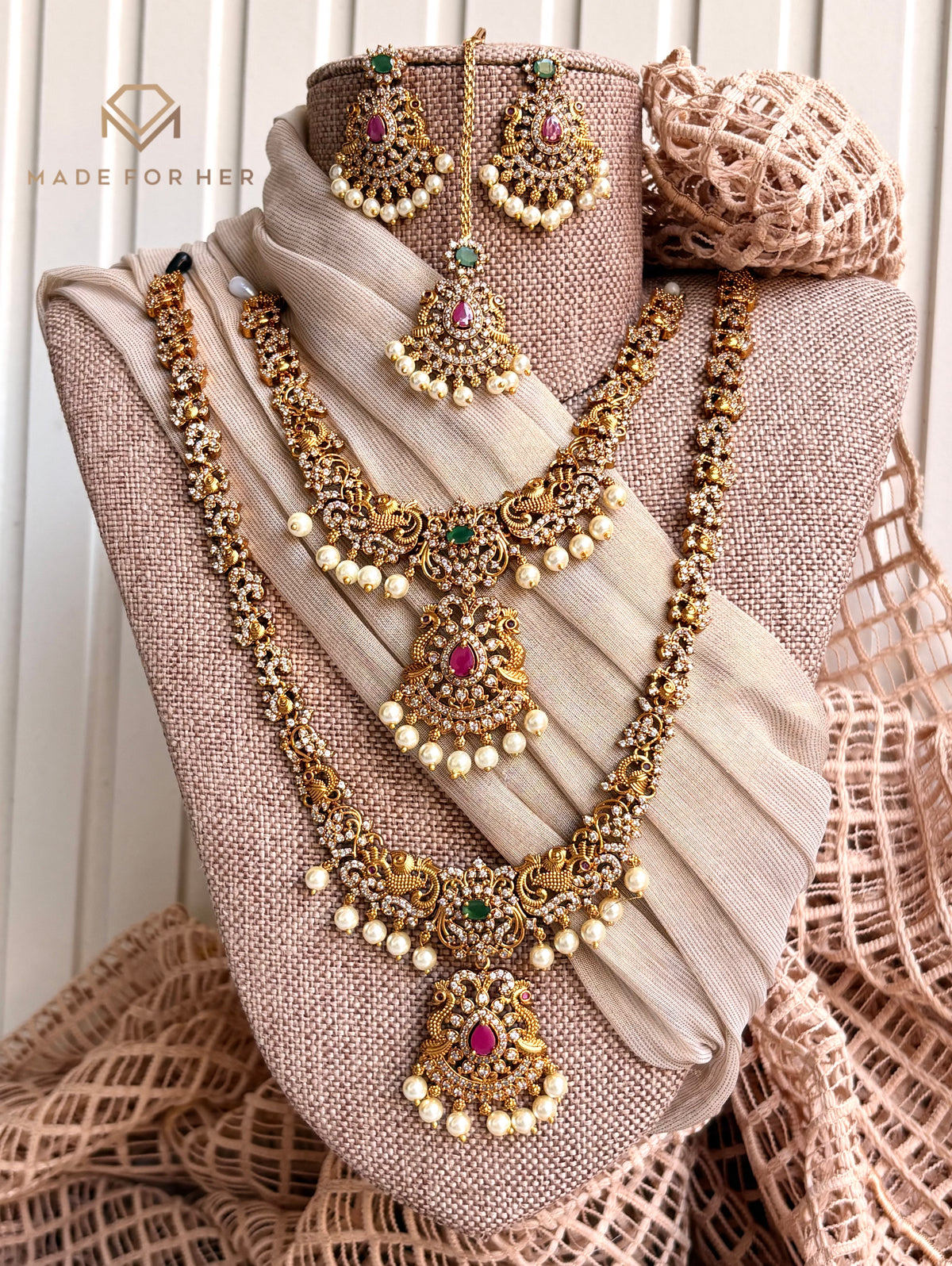 South Indian Rani Haar Set - KFS1140