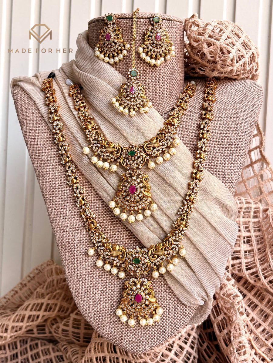 South Indian Rani Haar Set - KFS1140