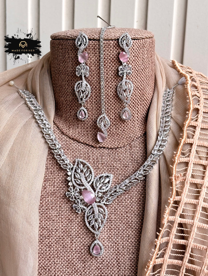 Serenia Zircon Necklace Set - KFS1056