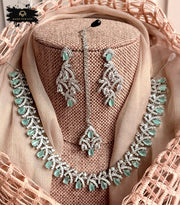 Majestic Zircon Necklace Set - KIA1224