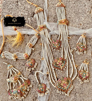 Celestial 3 Layered Hyderabadi Bridal Set - WM1051