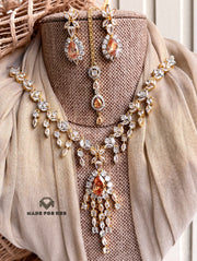 Marielle Zircon Necklace Set - KFS1144