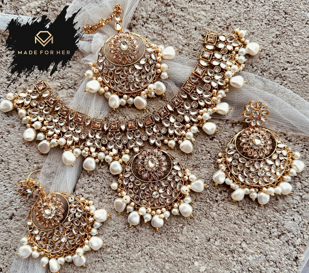 Zariya - Kundan Necklace Set
