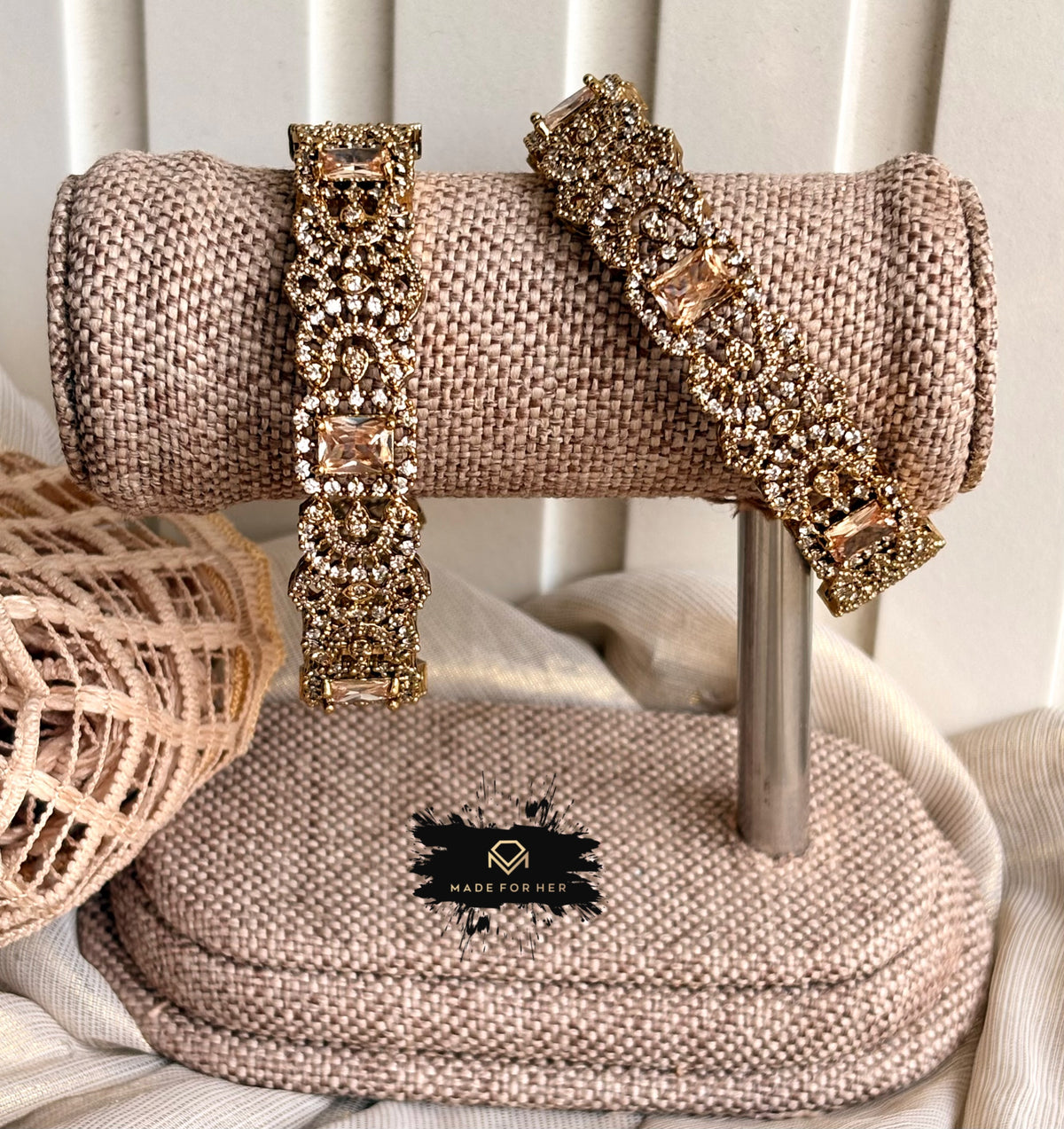 Aurora Zircon Bangles (Size 2.6) - KFS1003