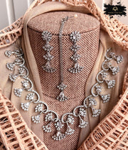 Royal Gleam Zircon Necklace Set - KIA1232