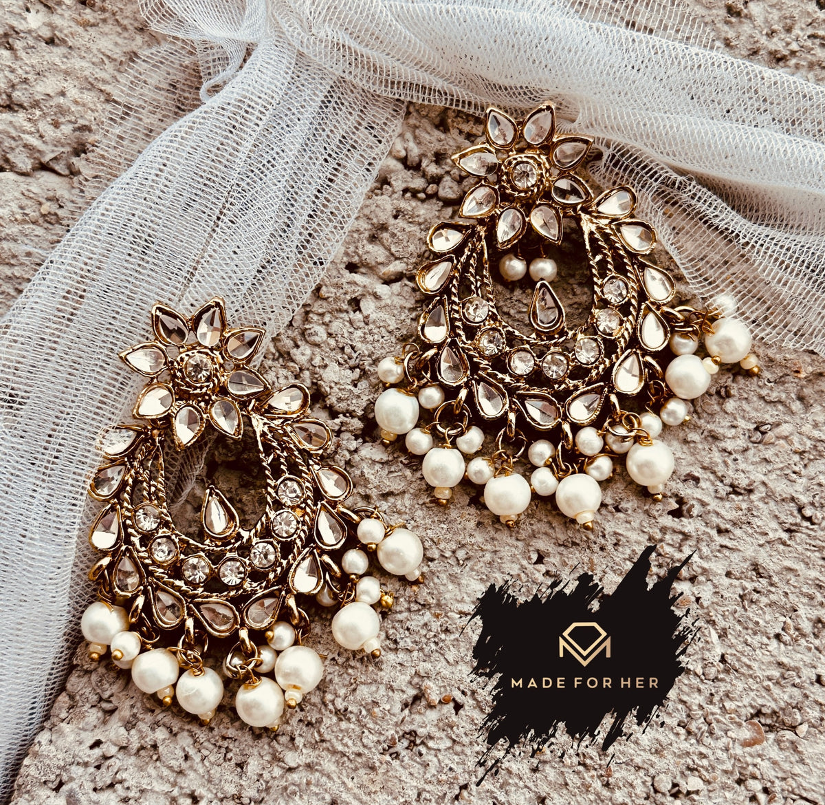 Nova â€“ Glam Edge Earrings - KMW1011
