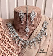 Zaria Zircon Necklace Set - KFS1123