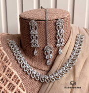 Zohra Zircon Necklace Set - KFS1119