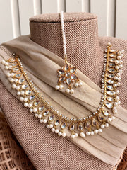 Zivara | Kundan Style Necklace Set - WM1193