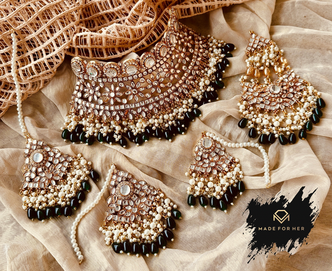 Noor-e-Arzoo Bridal Collar Set - KAT1001