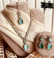 Elara Crystal Necklace Set - RJK1045
