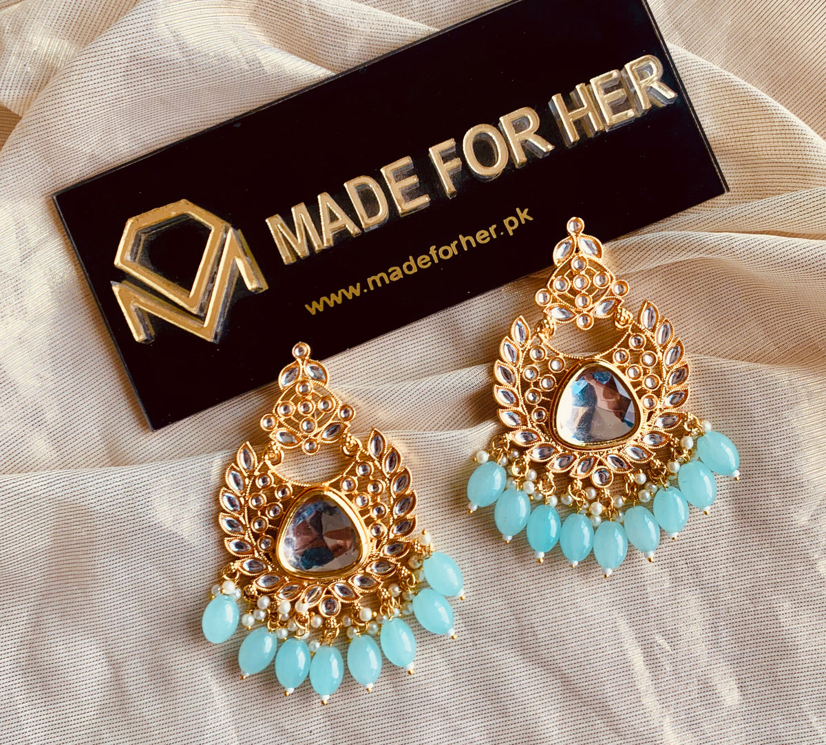 Kundun Style Earings - KAHD120