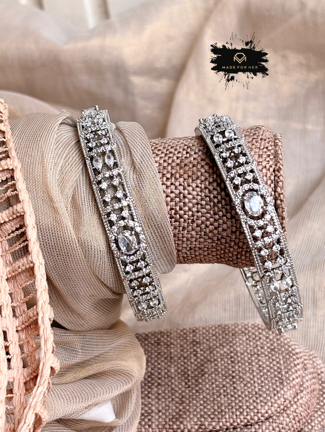 Spark Zircon Bangles - KKB1015