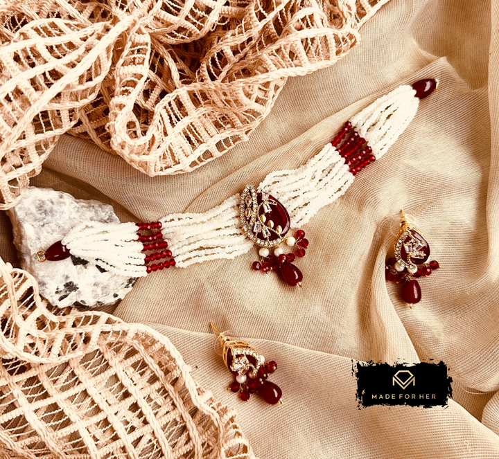 Zarqaa Choker Set - KSH1023