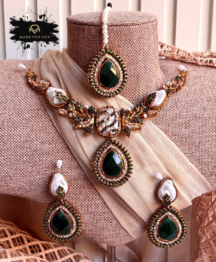 Ivory Glow Necklace Set - KQK1003