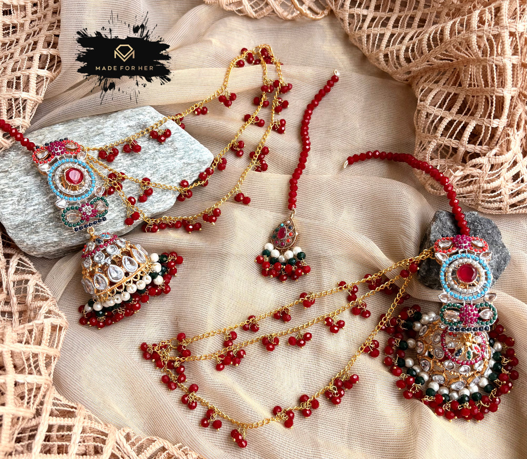 Nauratan Festive Jhumki Tikka - LNS1089
