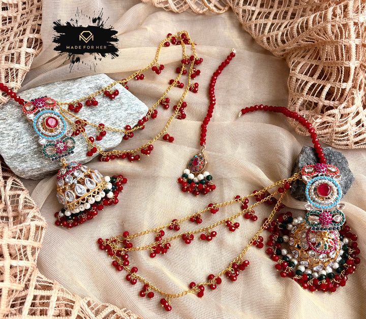 Nauratan Festive Jhumki Tikka - LNS1089