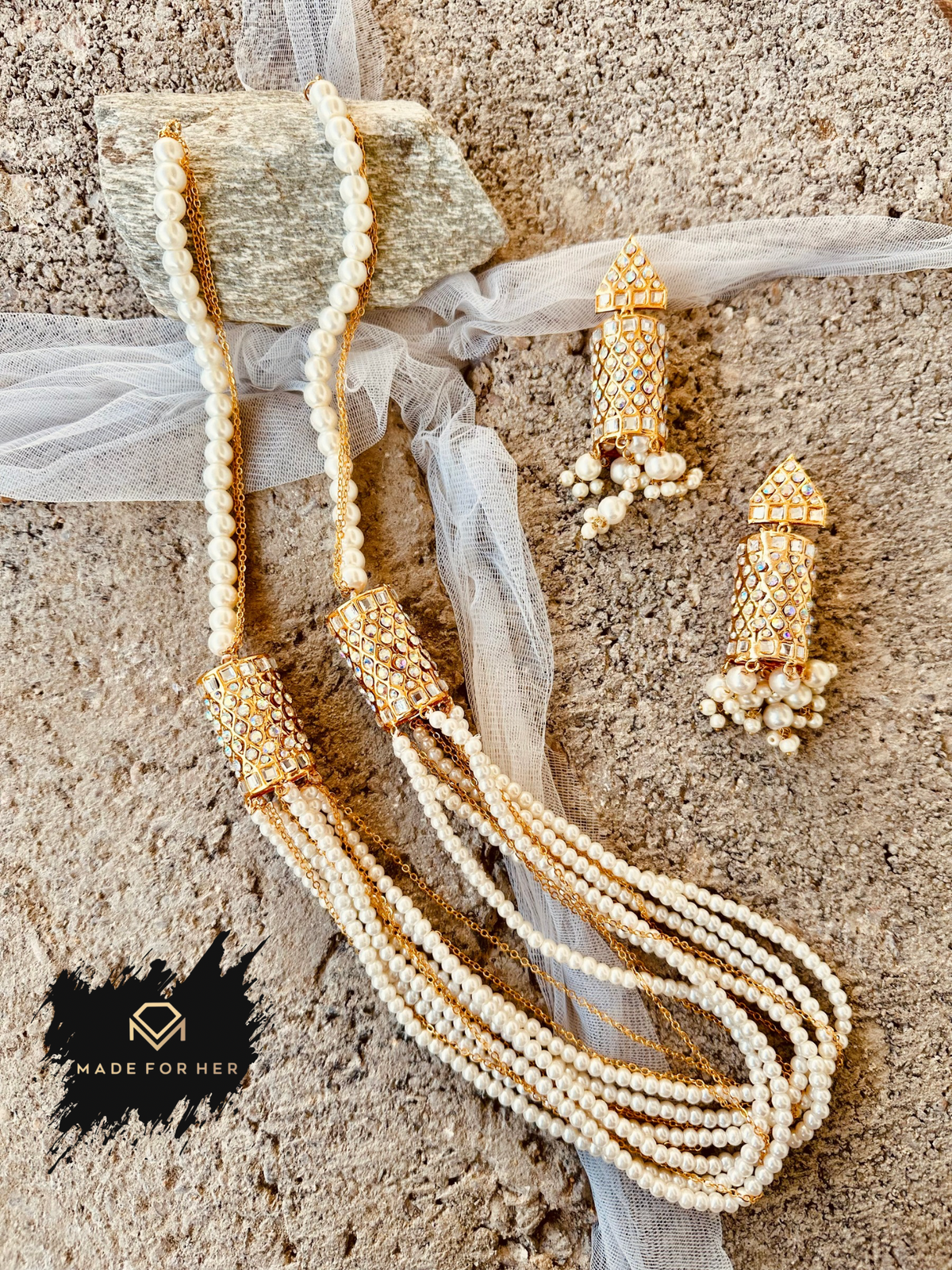 Dusky Pearl Malaa Set - WM1013