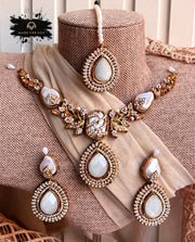 Ivory Glow Necklace Set - KQK1003
