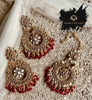 Noor-e-Nazakat - Earrings & Tikka - KWA1003
