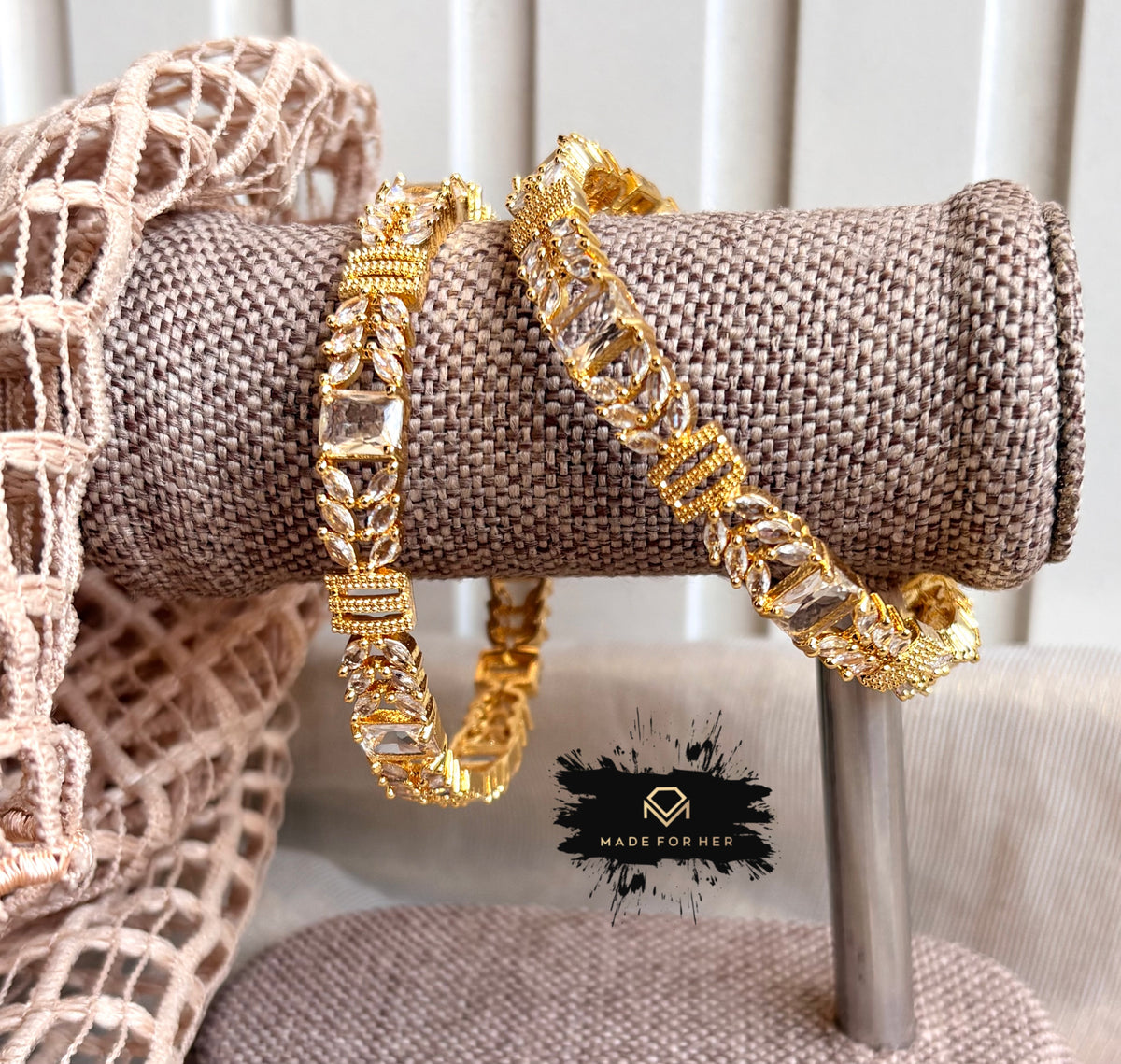 Elan Zircon Bangles - KDV1013