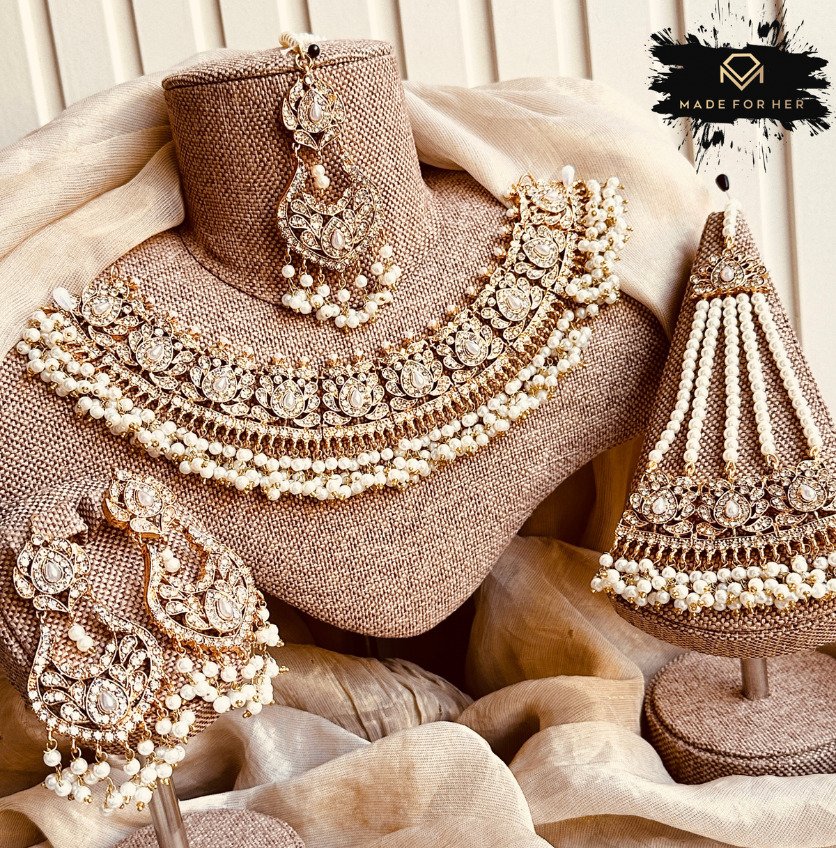 Ayat-e-Ishq Bridal Necklace Set - RH1080
