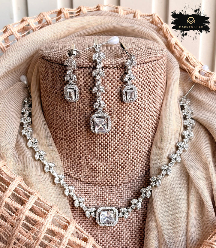 Elanza Zircon Necklace Set - KB1011