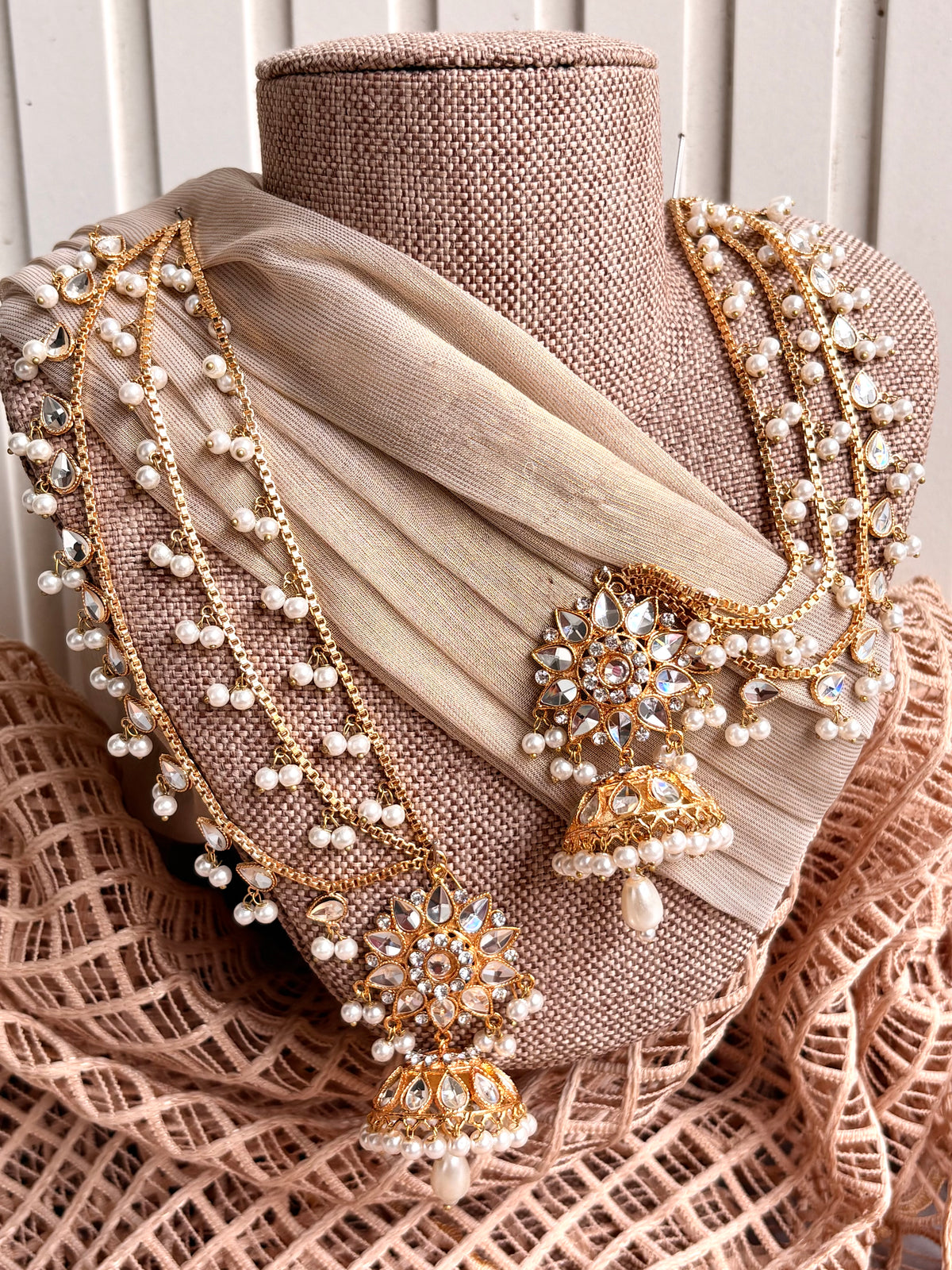 Zivara | Kundan Style Necklace Set - WM1193
