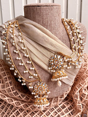 Zivara | Kundan Style Necklace Set - WM1193