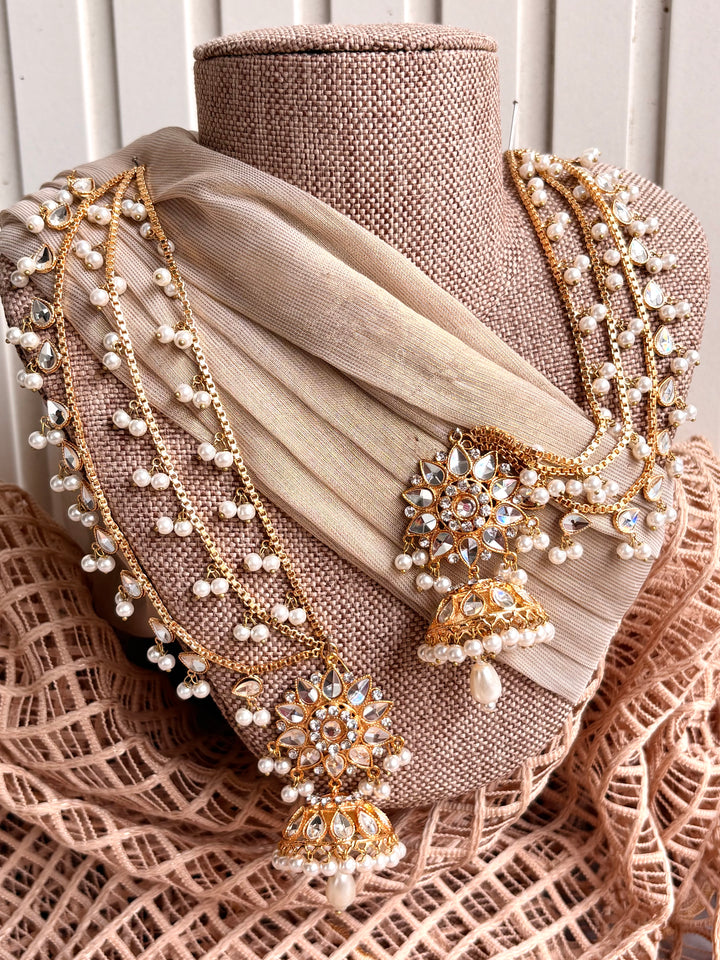 Zivara | Kundan Style Necklace Set - WM1193