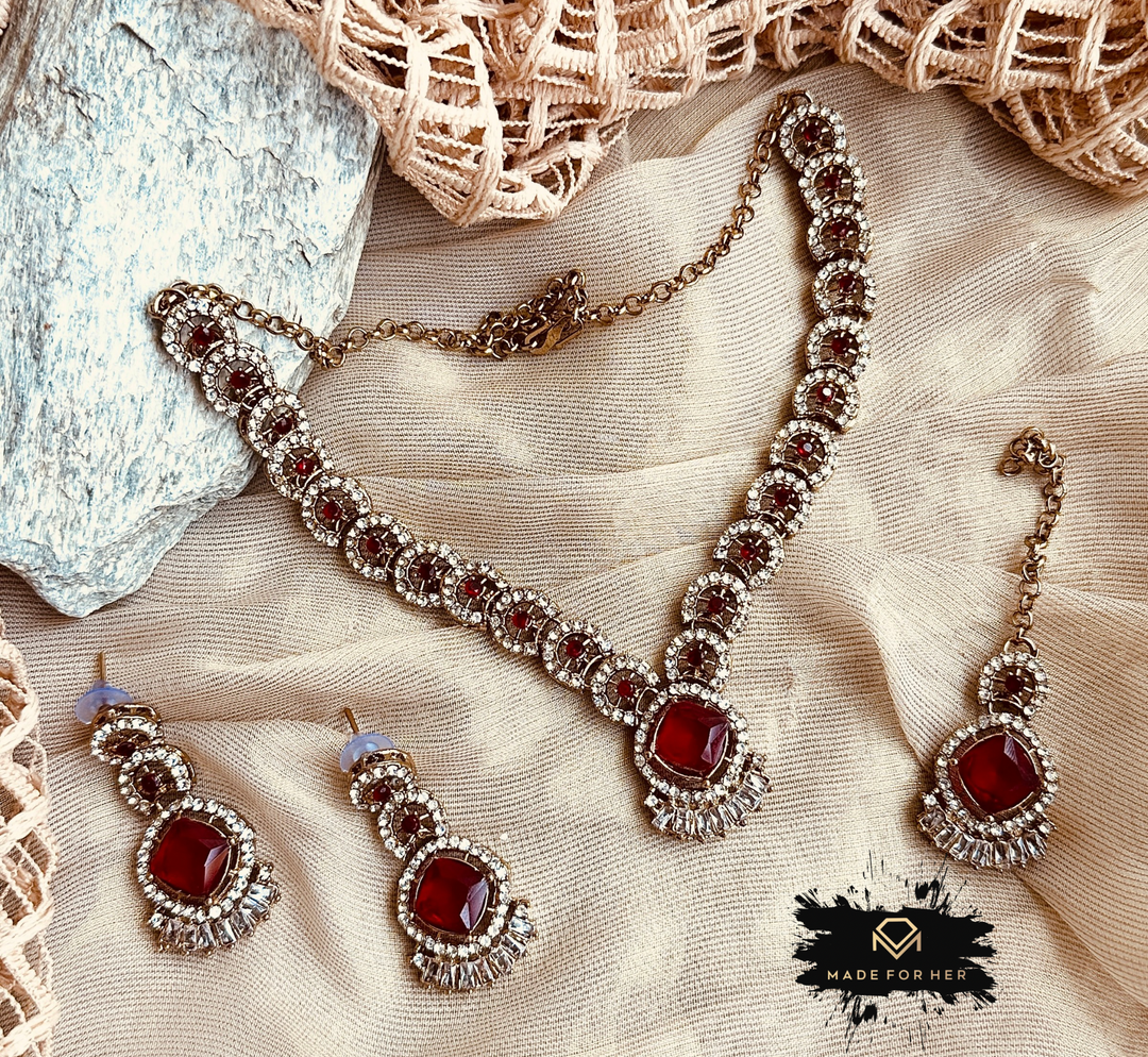 Tabeer Necklace Set - RJK1023