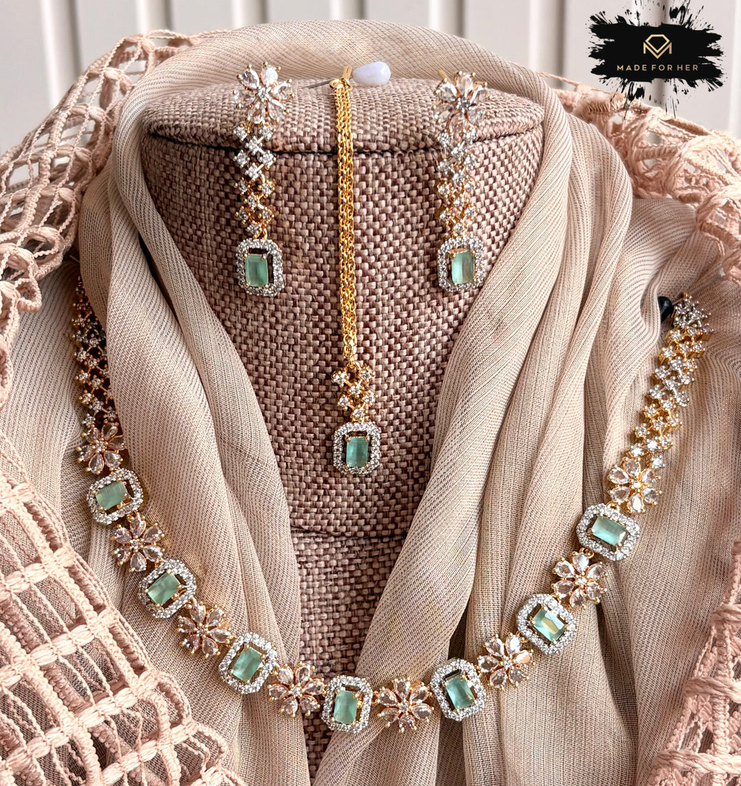 Signature Zircon Necklace Set - KB1001