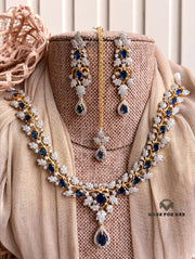 Zarevia Zircon Necklace Set - KFS1141