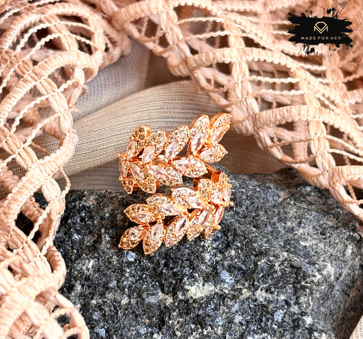 Blush Glow Zircon Ring - Adjustable - KSTP1012