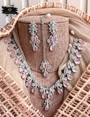 Celeste Zircon Necklace Set - KIA1225