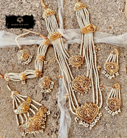 Celestial 3 Layered Hyderabadi Bridal Set - WM1051