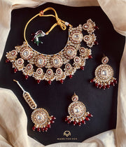 Unique Kundun Necklace Set - KAHD247