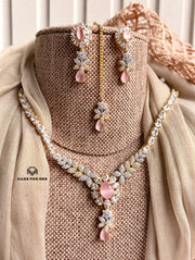 Aveline Zircon Necklace Set - KFS1145