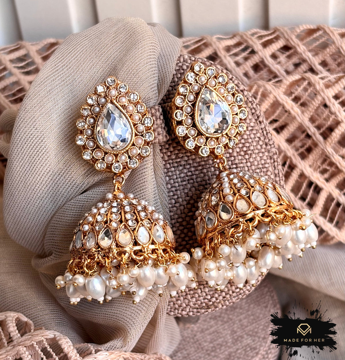 Aura Drop Jhumka - KMW1141