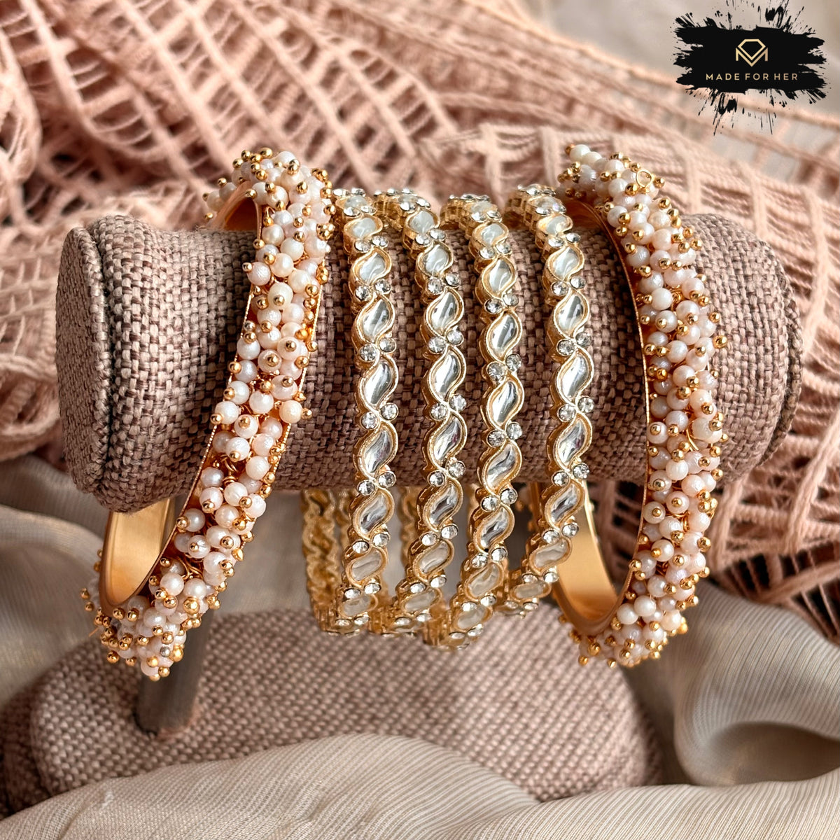 Royal 6-Piece Bangle Set - LNJ1010