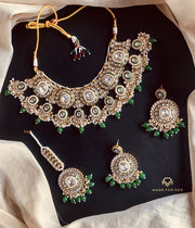 Unique Kundun Necklace Set - KAHD247