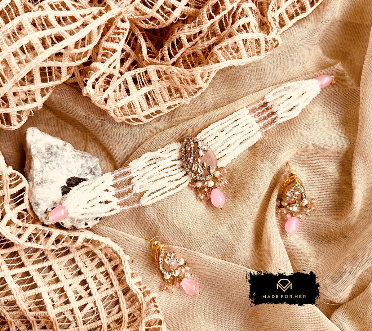 Zarqaa Choker Set - KSH1023