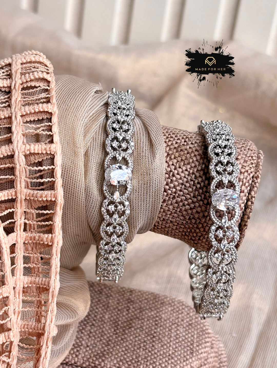 Crystal Zircon Bangles - KKB1024