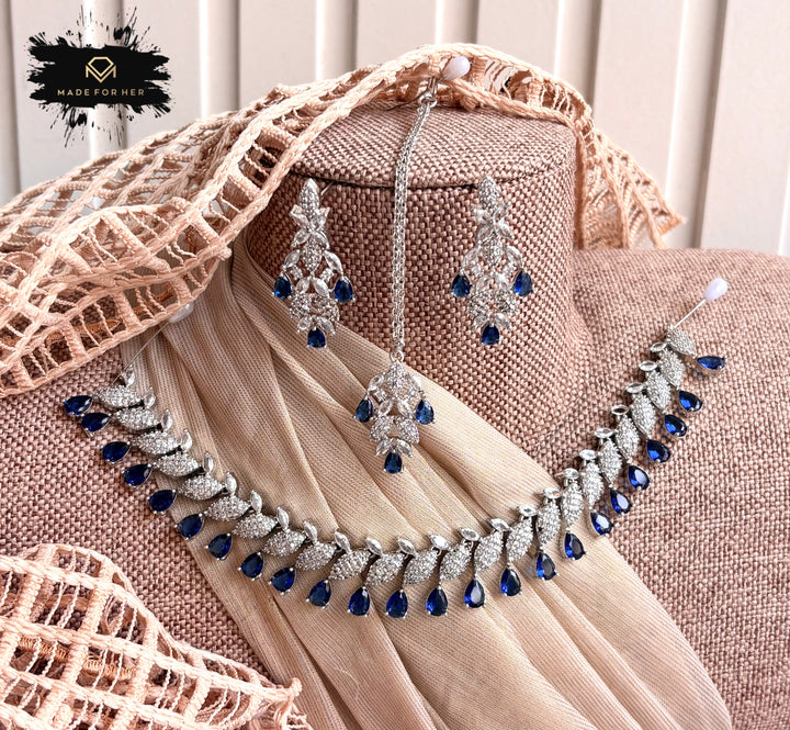 Nova Zircon Necklace Set - KB1012