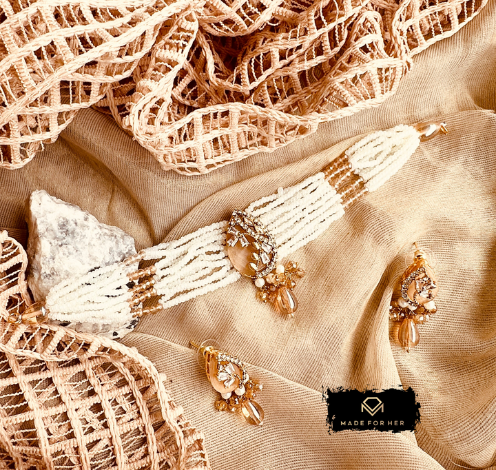 Zarqaa Choker Set - KSH1023