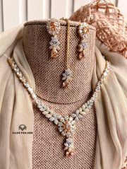 Aveline Zircon Necklace Set - KFS1145
