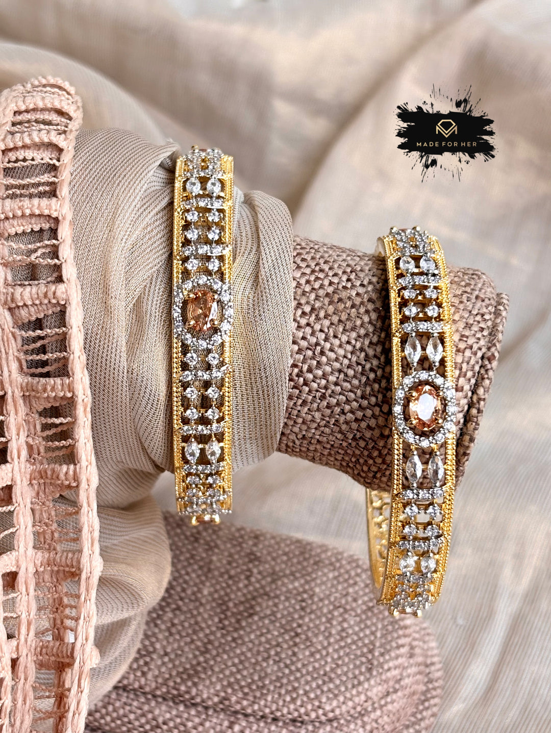 Spark Zircon Bangles - KKB1015