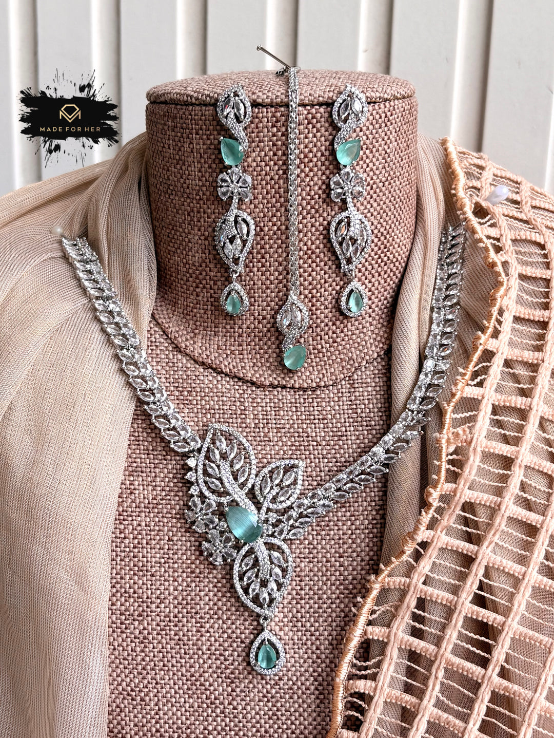 Serenia Zircon Necklace Set - KFS1056